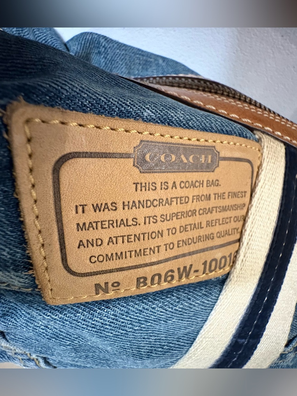 Rare Coach Denim Patchwork XL Hobo Shoulder Bag 10016 - Picture 3 of 16